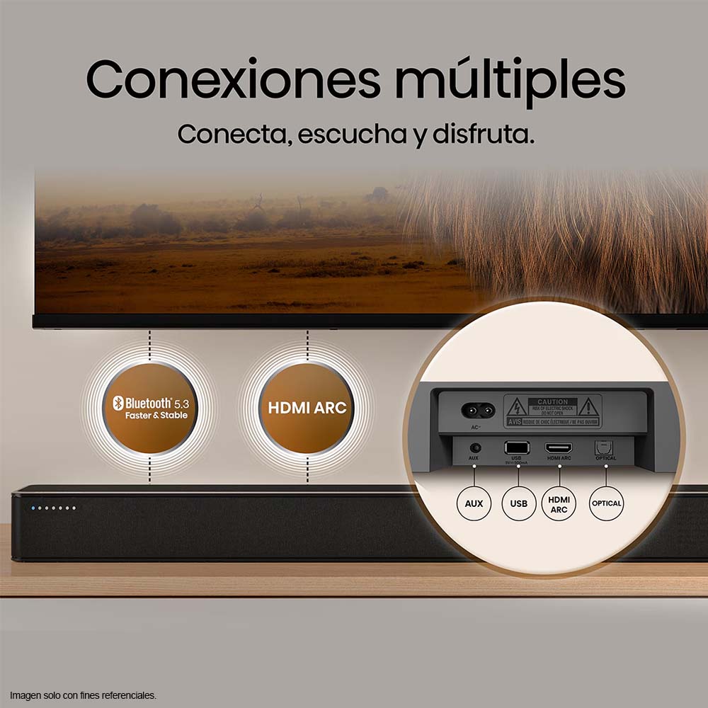 Barra de sonido HS2100, 2.1CH, 240W Hisense
