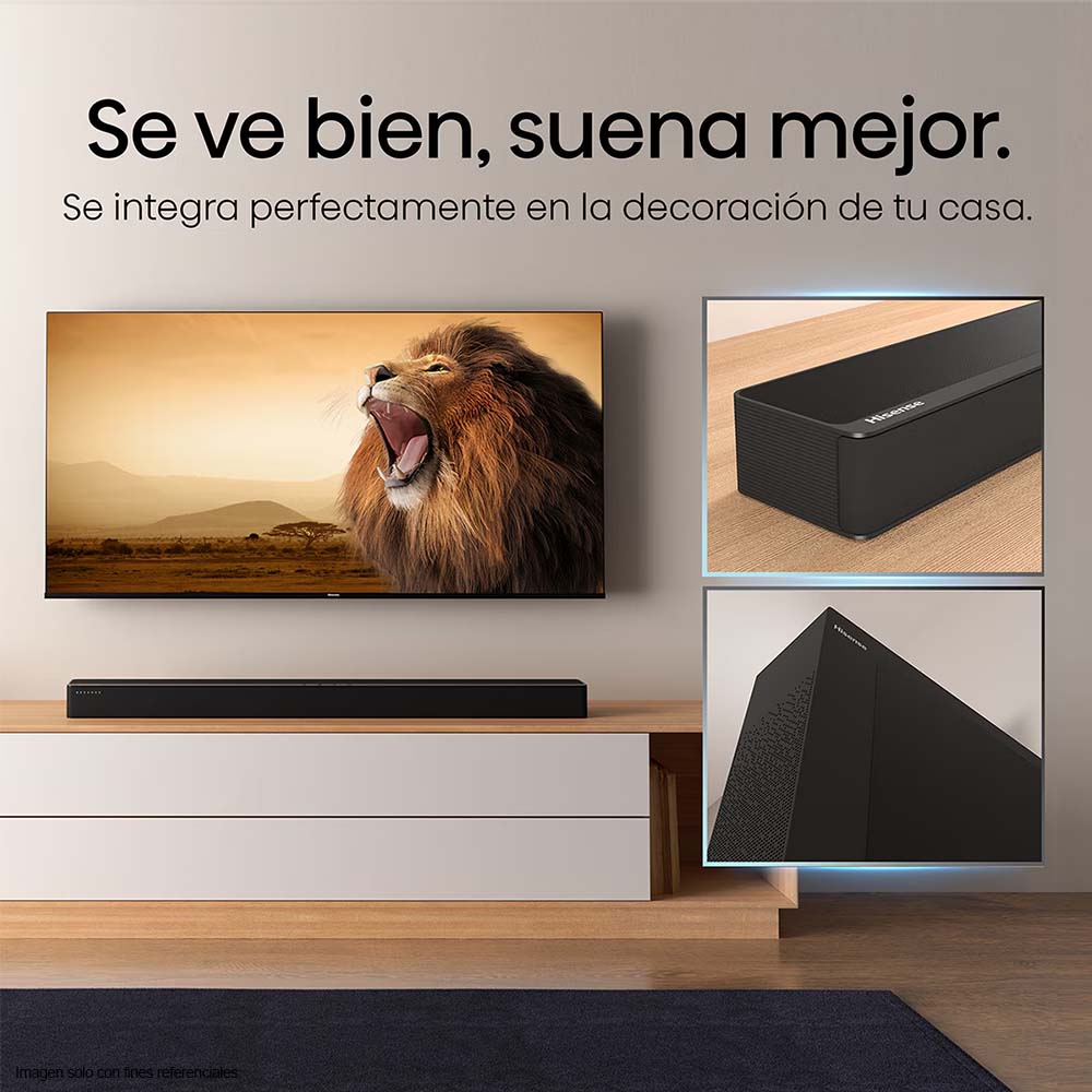 Barra de sonido HS2100, 2.1CH, 240W Hisense
