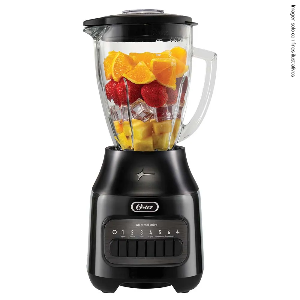 Licuadora 1.5 litros 6 velocidades + pulso BLSTPEG-BPB Oster 800W