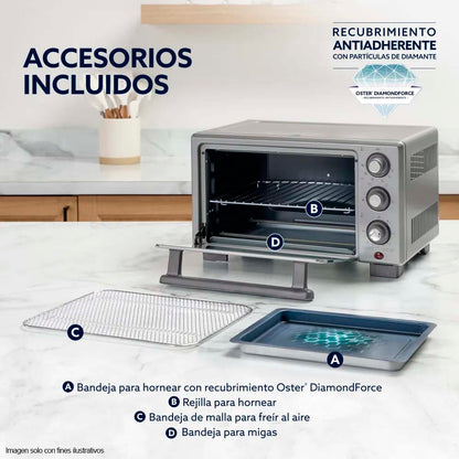 Horno con freidora de aire TSSTTV17MAFNS, 17 litros Oster