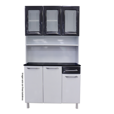 Mueble metálico de cocina tipo gabinete, kit triple de metal TLKD-31VNN (D)