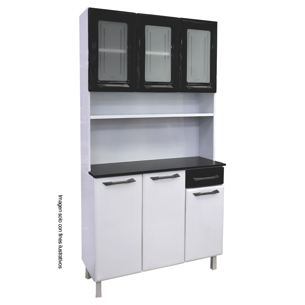 Mueble metálico de cocina tipo gabinete, kit triple de metal TLKD-31VNN (D)