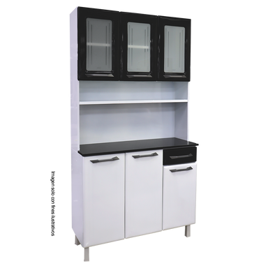 Mueble metálico de cocina tipo gabinete, kit triple de metal TLKD-31VNN (D)