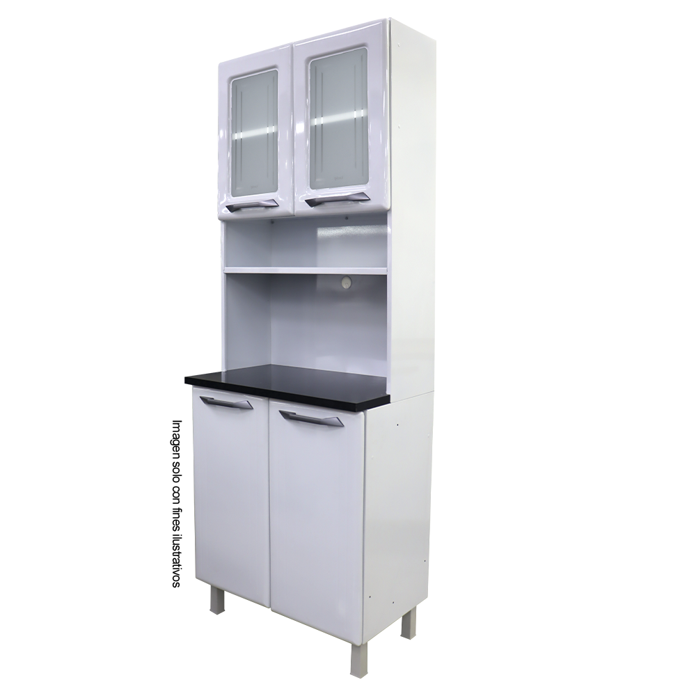 Mueble metálico de cocina tipo gabinete, kit doble de metal TLKD-2VBB (D)