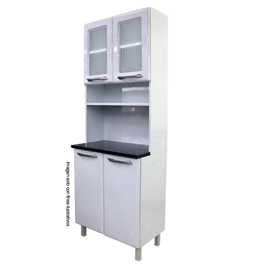 Mueble metálico de cocina tipo gabinete, kit doble de metal TLKD-2VBB (D)