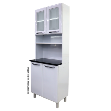 Mueble metálico de cocina tipo gabinete, kit doble de metal TLKD-2VBB (D)