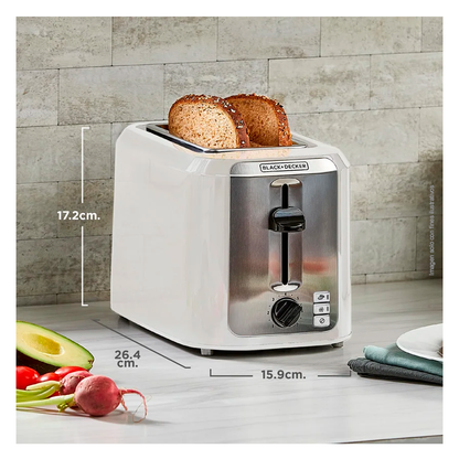 BLACK & DECKER TOSTADORA 850 WATTS TR7827-1WDLA ACERO INOXDABLE RANURAS EXTRA ANCHAS
