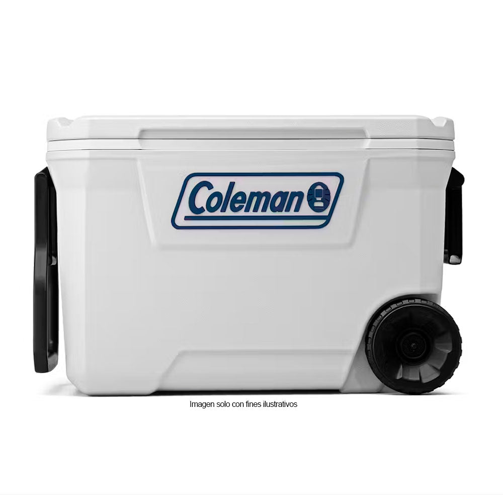 Hielera Coleman 62 Qts, Serie 316, con ruedas color blanco