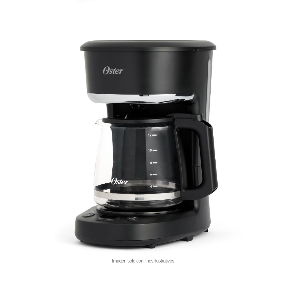 Cafetera 12 Tazas BVSTDCP121B Oster, programable con filtro permanente