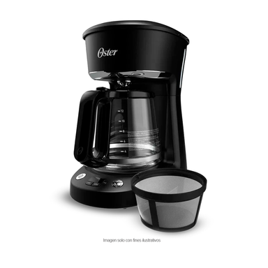 Cafetera 12 Tazas BVSTDCP121B Oster, programable con filtro permanente