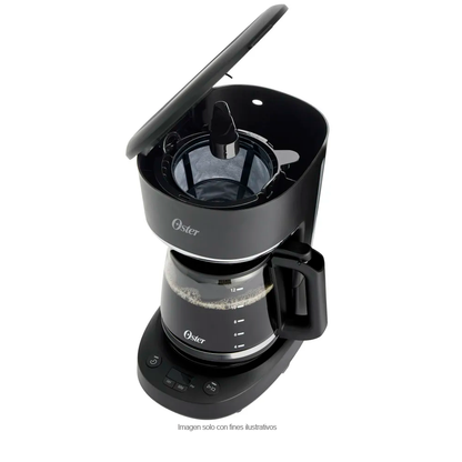 Cafetera 12 Tazas BVSTDCP121B Oster, programable con filtro permanente