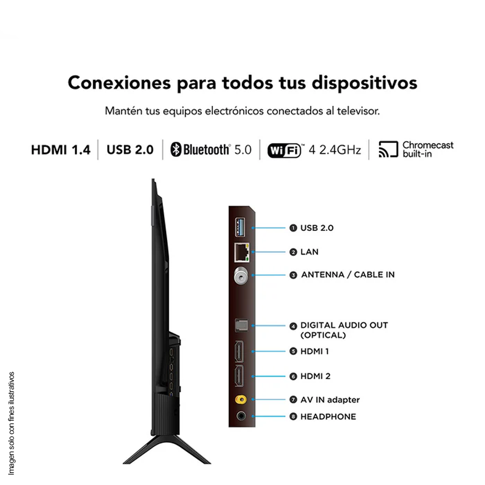 Televisor Smart QLED 43S5K FHD, Google TV TCL