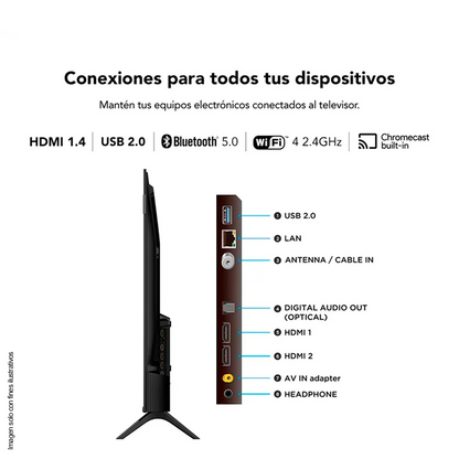 Televisor Smart QLED 43S5K FHD, Google TV TCL