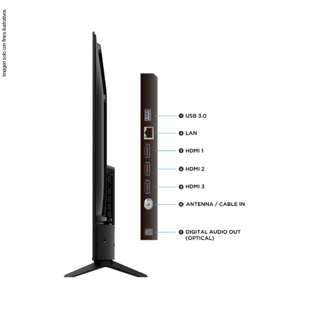 Televisor Smart 55" LED 55V6C 4K, Google TV TCL