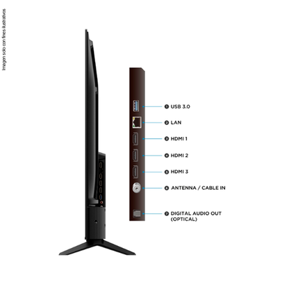 Televisor Smart 55" LED 55V6C 4K, Google TV TCL