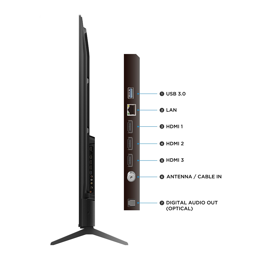Televisor Smart LED 75" 75V6C 4K, Google TV TCL
