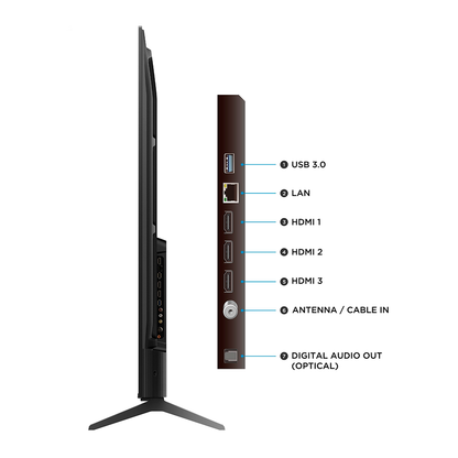 Televisor Smart LED 75" 75V6C 4K, Google TV TCL
