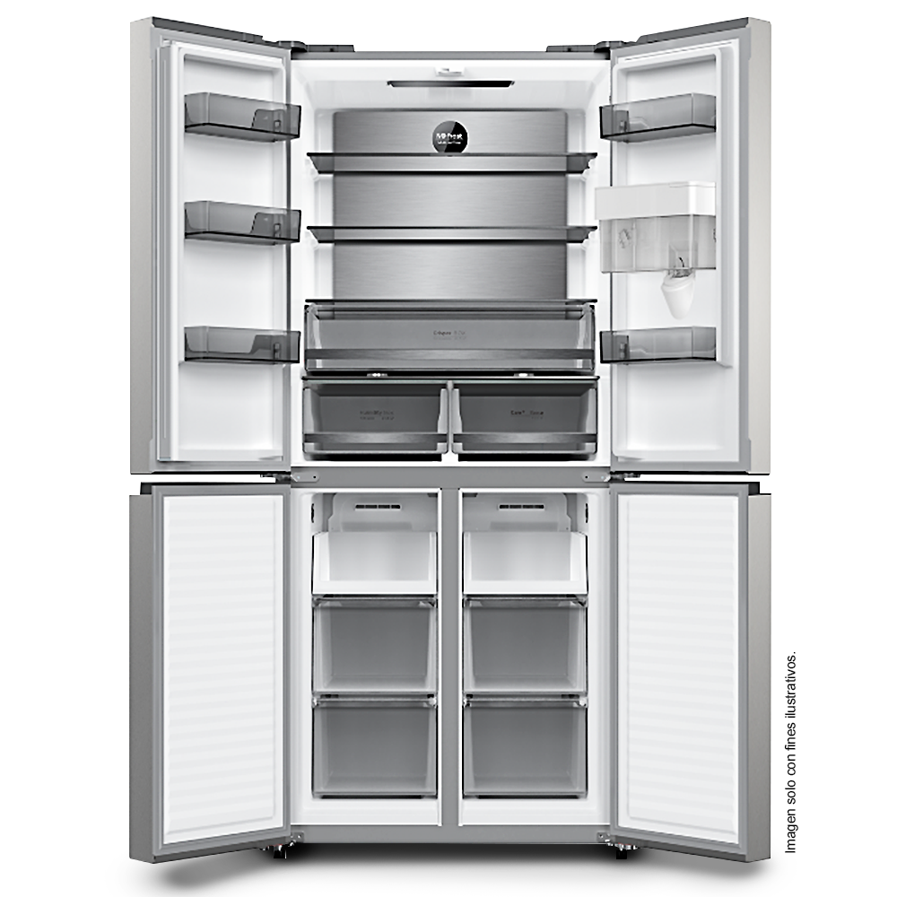 Refrigeradora 15pc NME15FDWD kenmore, 4 puertas French Door, con dispensador de agua, tecnología inverter.