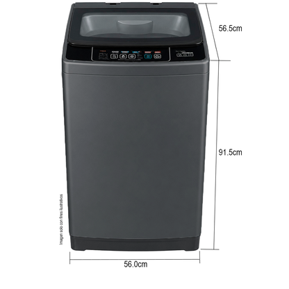 Lavadora Carga Superior, 13 kg, 560 x 565 x 915mm, LWEA13TLS, Kenmore, Silver