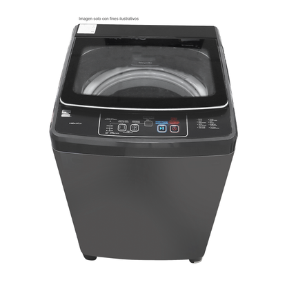 Lavadora Carga Superior, 13 kg, 560 x 565 x 915mm, LWEA13TLS, Kenmore, Silver