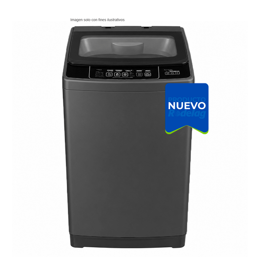 Lavadora Carga Superior, 13 kg, 560 x 565 x 915mm, LWEA13TLS, Kenmore, Silver