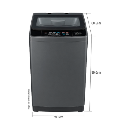 Lavadora Carga Superior, 17kg, 590 x 605 x 990 mm, LWEA17TLS, Kenmore, Silver