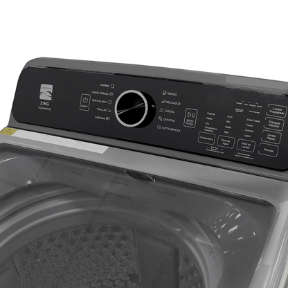 Lavadora Carga Superior, 21 kg, Silver, LMIATL21S, Kenmore