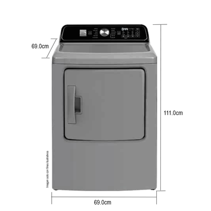 Secadora a Gas, 21 kg, Silver, SMITLG21S, Kenmore