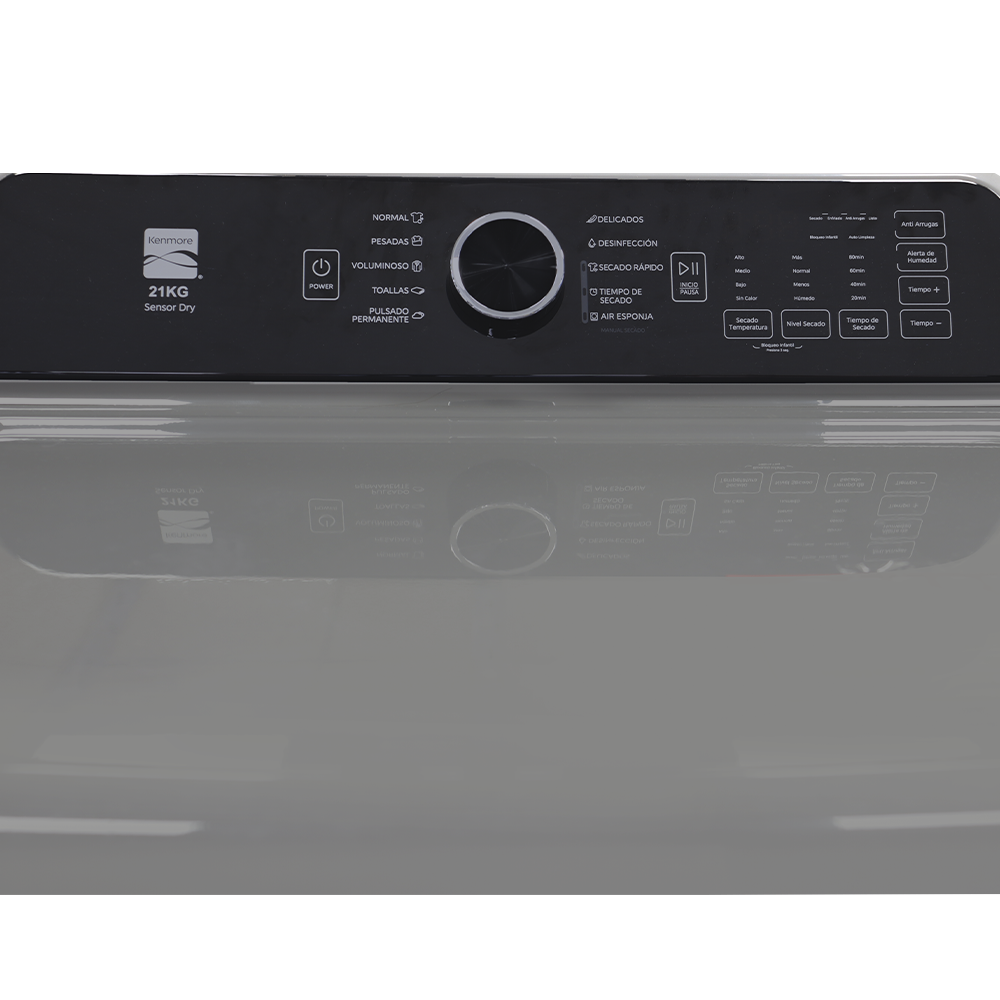 Secadora a Gas, 21 kg, Silver, SMITLG21S, Kenmore