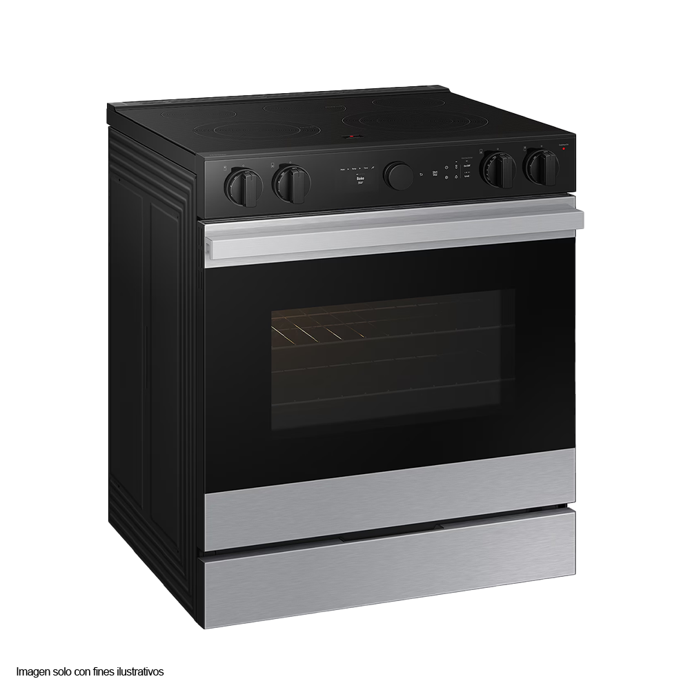 Estufa eléctrica 30" Bespoke Smart NSE6FG8502SR Samsung acero inoxidable