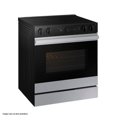 Estufa eléctrica 30" Bespoke Smart NSE6FG8502SR Samsung acero inoxidable