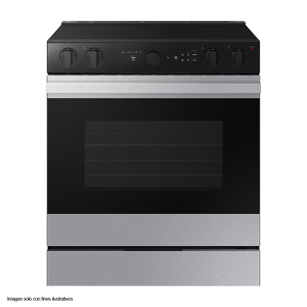 Estufa eléctrica 30" Bespoke Smart NSE6FG8502SR Samsung acero inoxidable