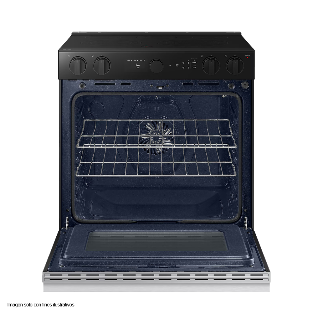 Estufa eléctrica 30" Bespoke Smart NSE6FG8502SR Samsung acero inoxidable