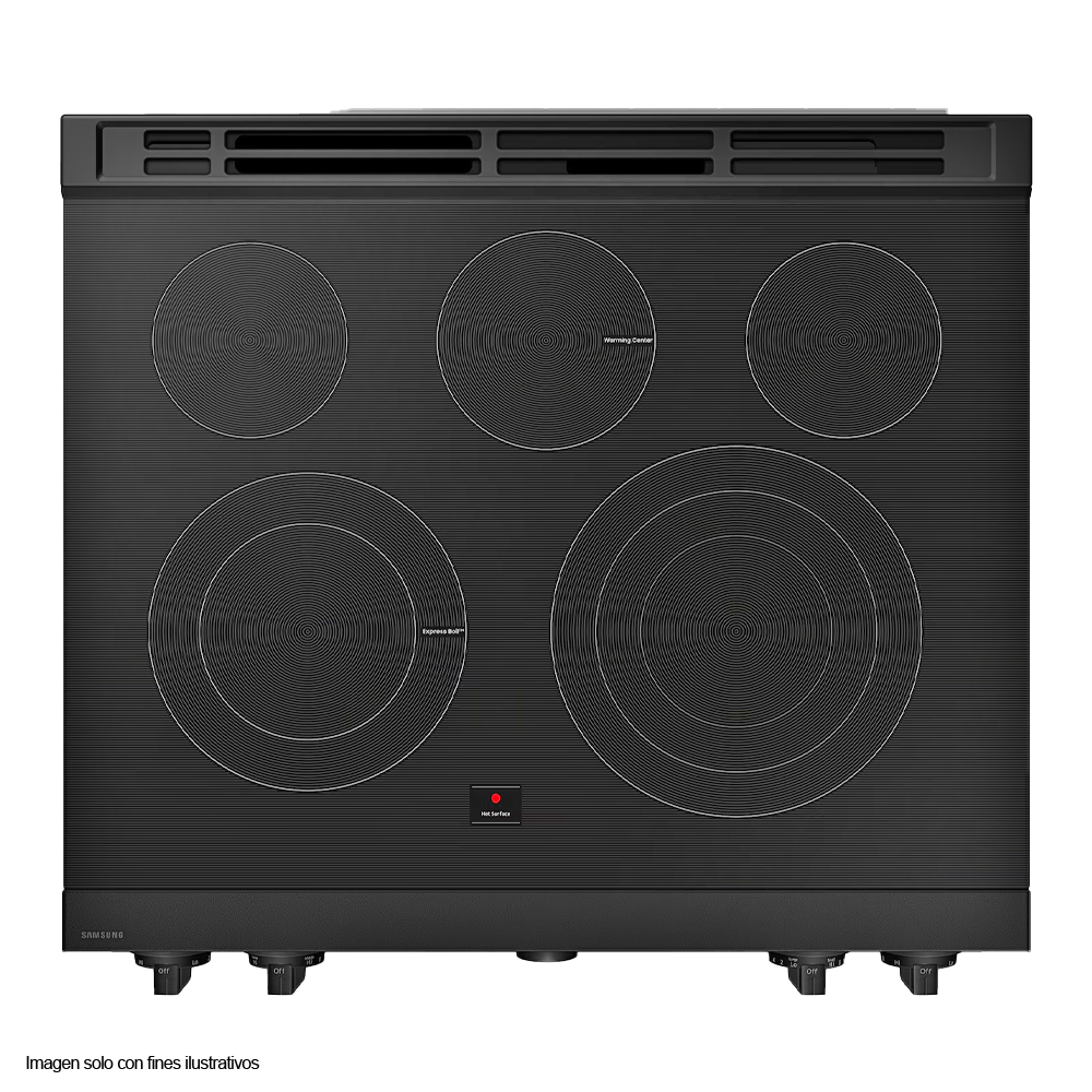 Estufa eléctrica 30" Bespoke Smart NSE6FG8502SR Samsung acero inoxidable