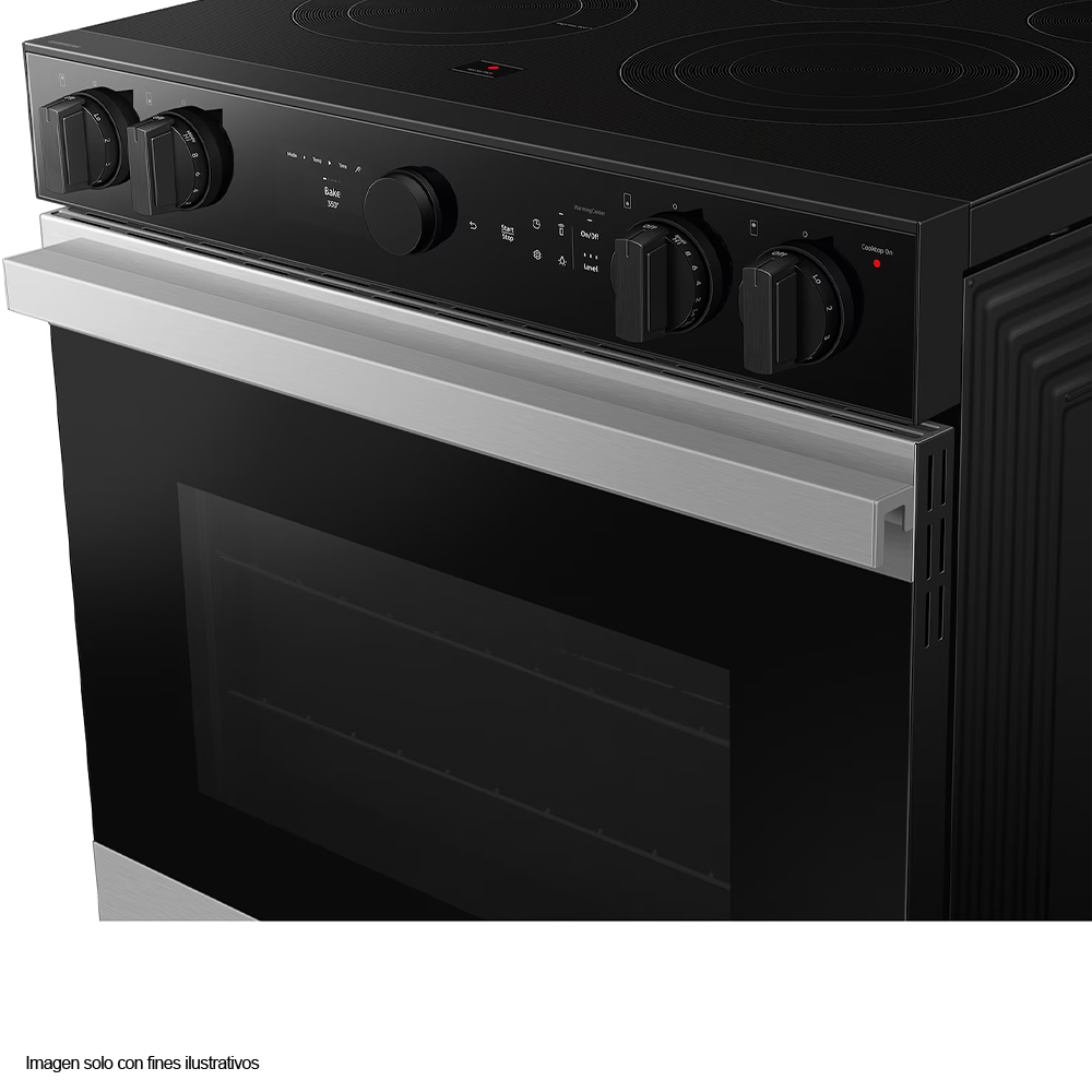 Estufa eléctrica 30" Bespoke Smart NSE6FG8502SR Samsung acero inoxidable