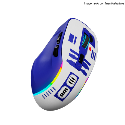 Mouse Gaming inalámbrico RGB,10000DPI R2-D2 ID011PGL23 (PMO-S204DR)