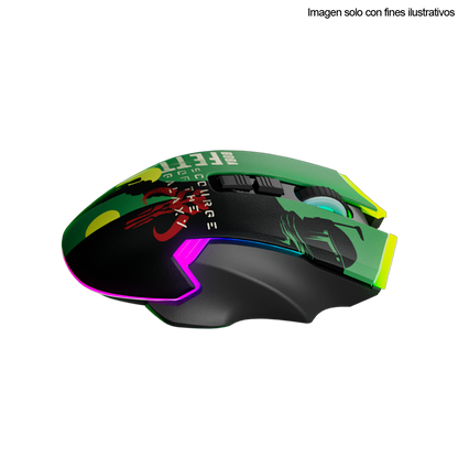 Mouse Gaming inalámbrico Boba Fett de Star Wars RGB, ID011PGL24 (PMO-S205BF)