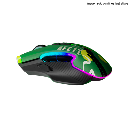 Mouse Gaming inalámbrico Boba Fett de Star Wars RGB, ID011PGL24 (PMO-S205BF)