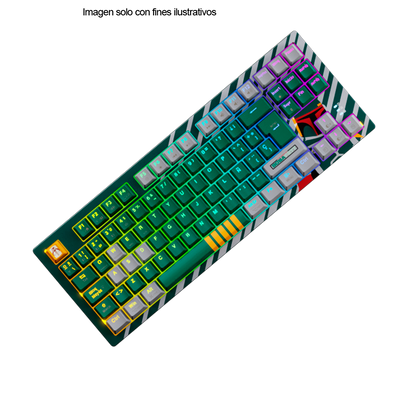 Teclado RGB Gaming con 3 modos Ballista 82T Boba Fett verde ID011PGL21 (PKS-S082BF-GN)