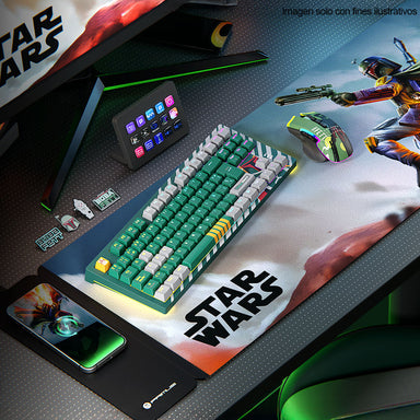 Mouse Pad XL carga inalámbrica magnética Boba Fett Primus Arena AC260PGL23 (PMP-S17BF-XL)