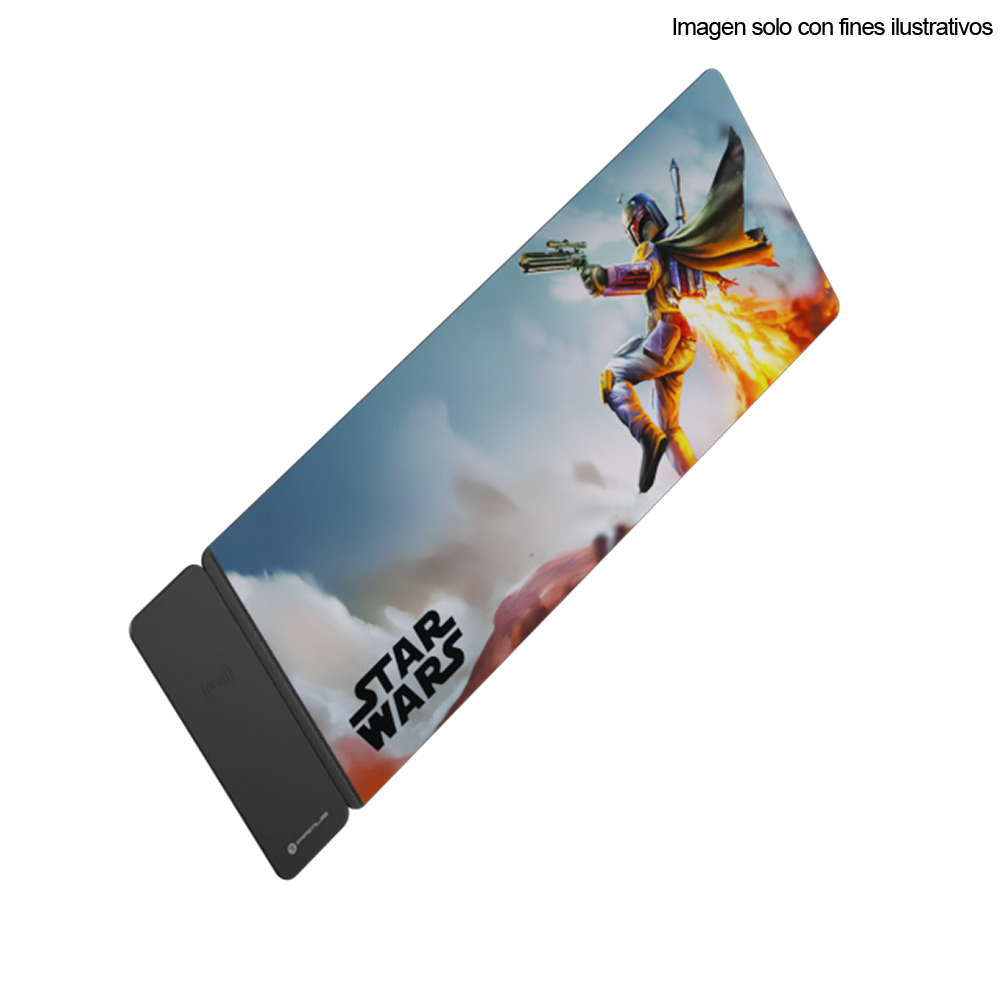 Mouse Pad XL carga inalámbrica magnética Boba Fett Primus Arena AC260PGL23 (PMP-S17BF-XL)