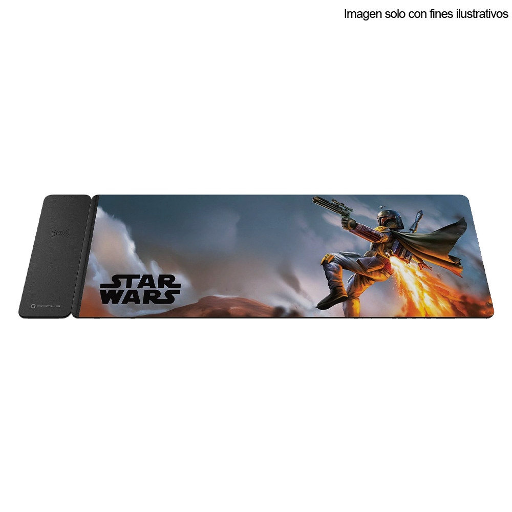 Mouse Pad XL carga inalámbrica magnética Boba Fett Primus Arena AC260PGL23 (PMP-S17BF-XL)