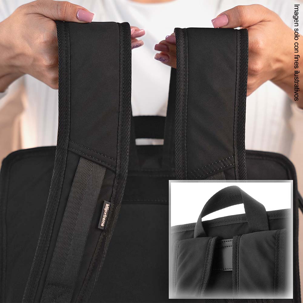 Mochila para portátil 14" KNB-720 color negro Klip