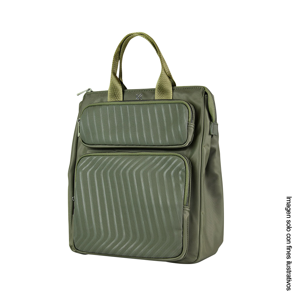 Mochila con bolsillo para laptop hasta 15,6” KNB-750 color verde oscuro