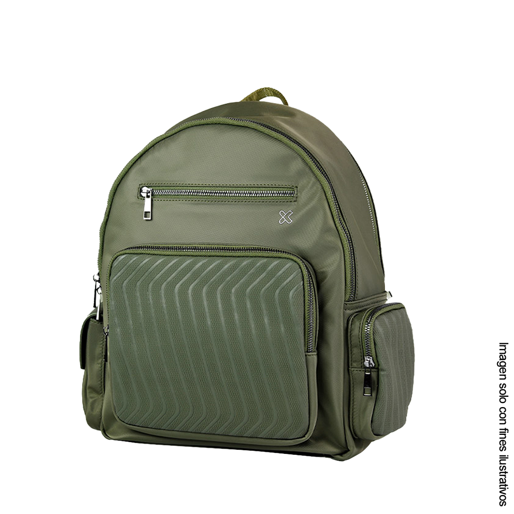 Mochila para portátil hasta 13” KNB-755  Klip color verde