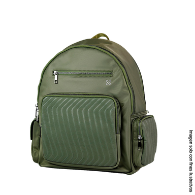 Mochila para portátil hasta 13” KNB-755  Klip color verde
