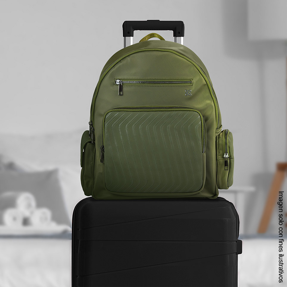 Mochila para portátil hasta 13” KNB-755  Klip color verde