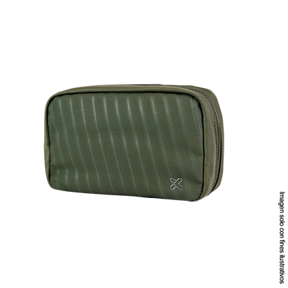 Bolso organizador para accesorios tecnológicos KTO-750  Klip color verde oscuro