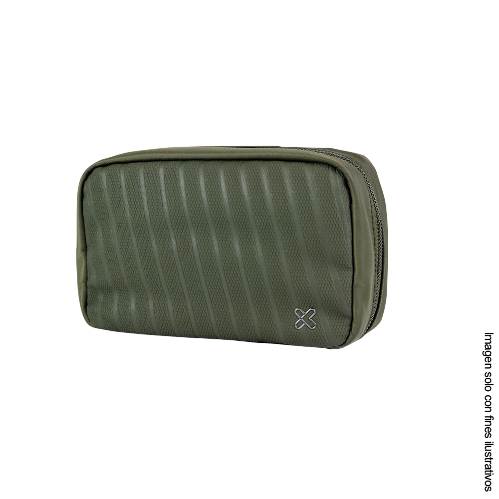 Bolso organizador para accesorios tecnológicos KTO-750  Klip color verde oscuro