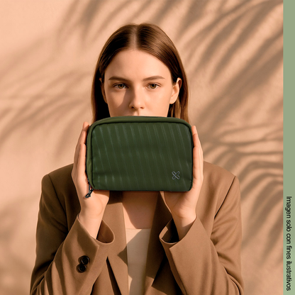 Bolso organizador para accesorios tecnológicos KTO-750  Klip color verde oscuro